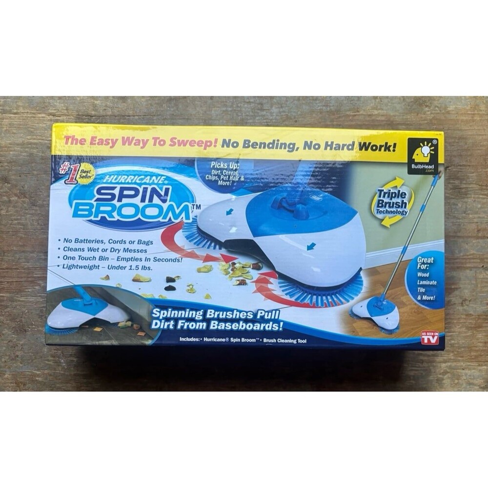 Hurricane Spin Broom As seen on TV New in Box